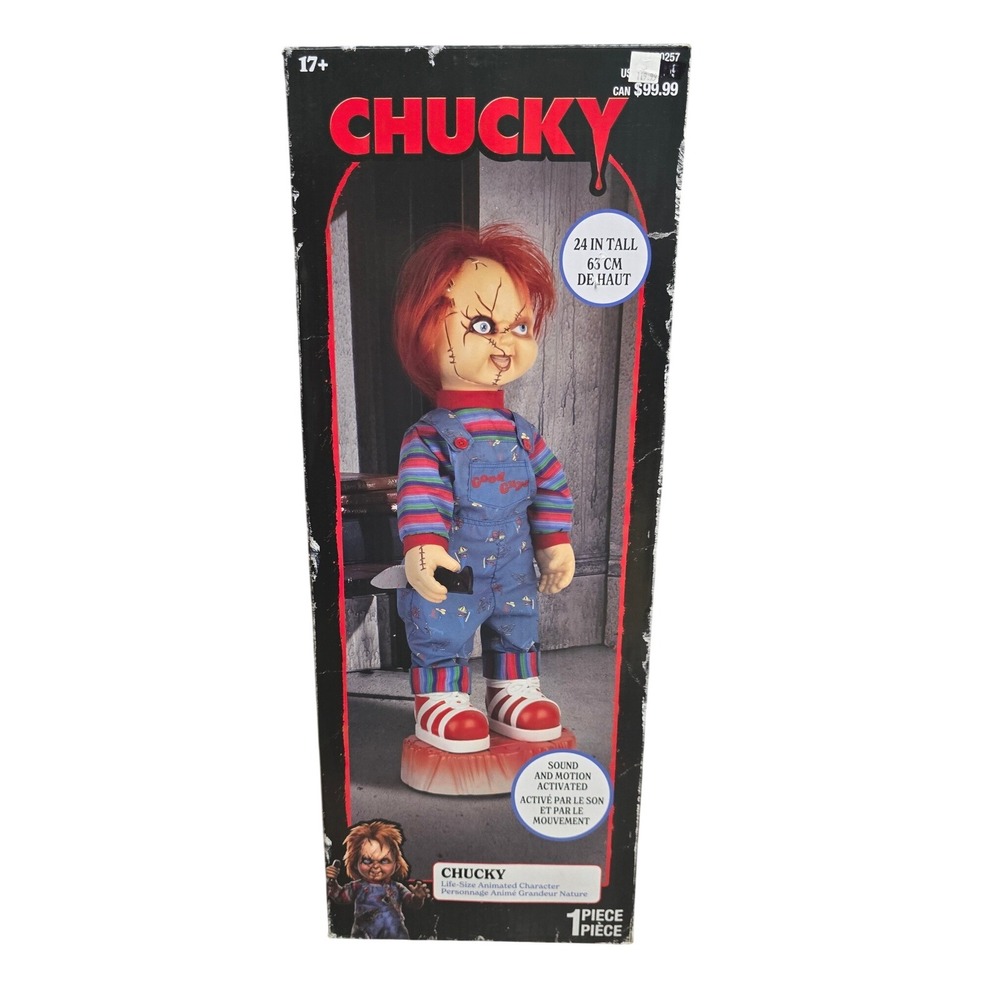 Universal Studios Chucky 24" Life Size Animated Character Sound and Motion Doll